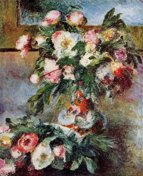 Peonies by Pierre Auguste Renoir