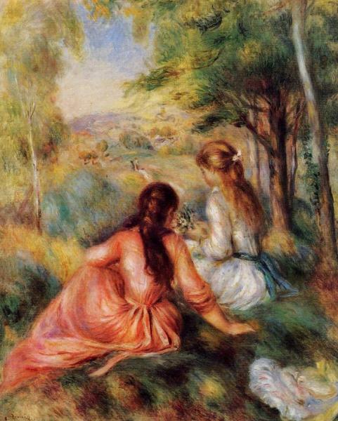 Picking Flowers by Pierre Auguste Renoir