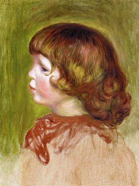 Pierre Renoir In Profile by Pierre Auguste Renoir