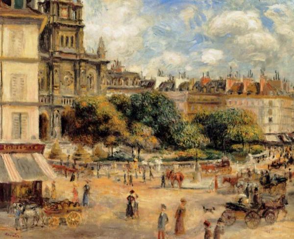 Place De La Trinite by Pierre Auguste Renoir