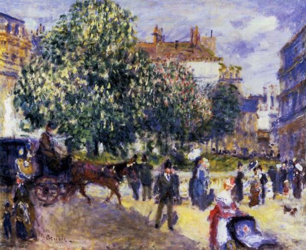 Place De La Trinite, Paris by Pierre Auguste Renoir