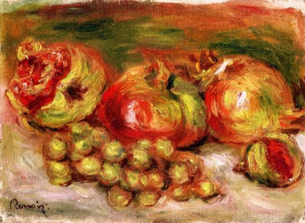 Pomegranates And Grapes by Pierre Auguste Renoir