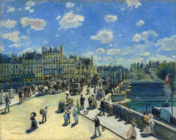 Pont Neuf,paris by Pierre Auguste Renoir