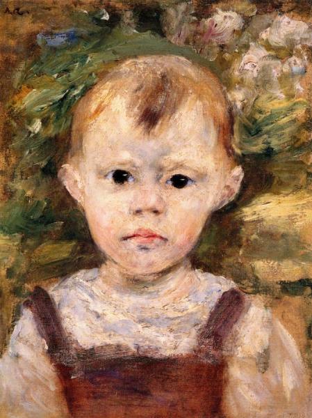 Portrait Of A Little Boy by Pierre Auguste Renoir
