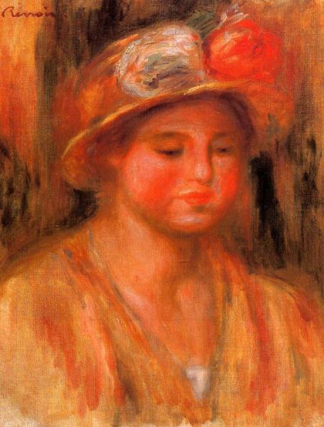 Portrait Of A Woman by Pierre Auguste Renoir