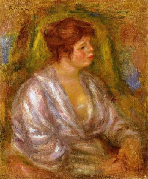 Portrait Of A Woman by Pierre Auguste Renoir