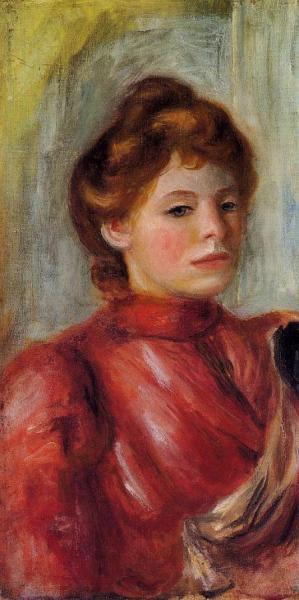 Portrait Of A Woman by Pierre Auguste Renoir
