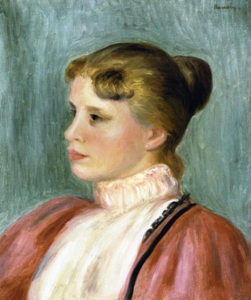 Portrait Of A Woman by Pierre Auguste Renoir