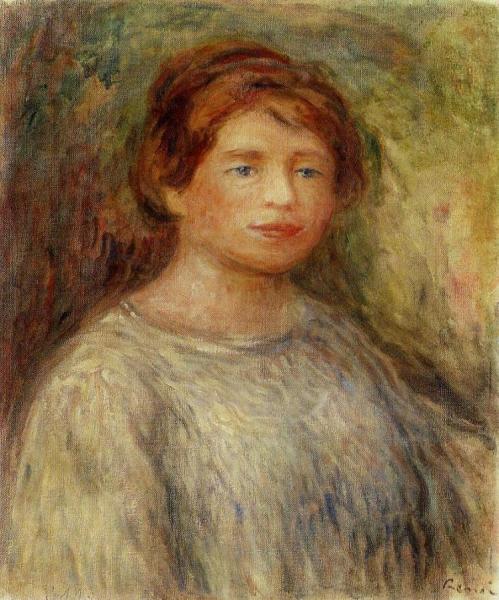 Portrait Of A Woman by Pierre Auguste Renoir