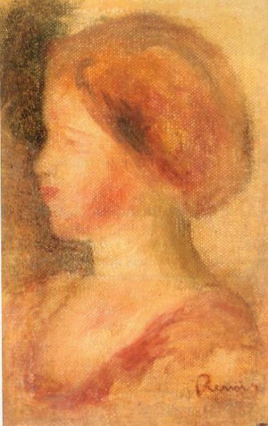 Portrait Of A Young Girl by Pierre Auguste Renoir