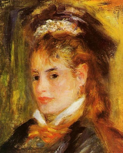Portrait Of A Young Woman by Pierre Auguste Renoir