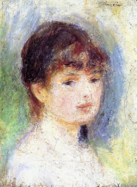 Portrait Of A Young Woman by Pierre Auguste Renoir