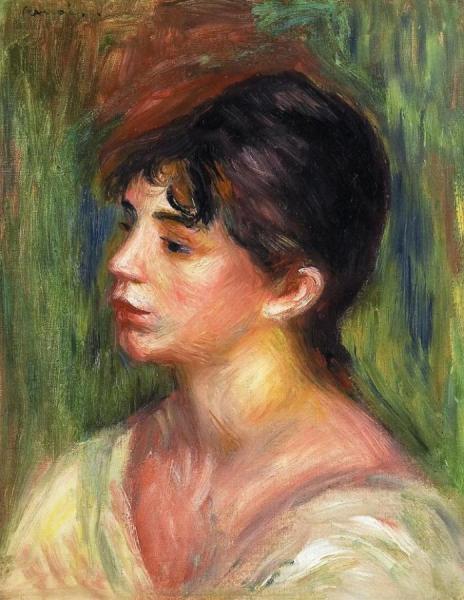 Portrait Of A Young Woman by Pierre Auguste Renoir