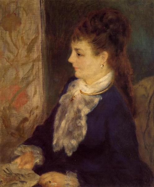 Portrait Of An Anonymous Sitter by Pierre Auguste Renoir