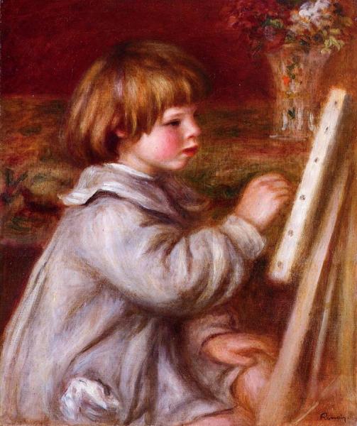 Portrait Of Claude Renoir Painting by Pierre Auguste Renoir