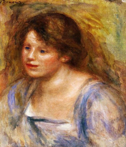 Portrait Of Lucienne by Pierre Auguste Renoir