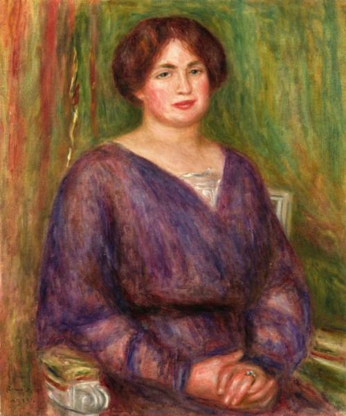 Portrait Of Madame Louis Prat by Pierre Auguste Renoir