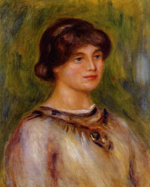 Portrait Of Marie Lestringuez by Pierre Auguste Renoir Oil Painting Reproductions