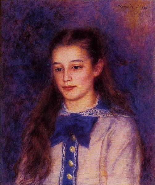 Portrait Of Therese Berard by Pierre Auguste Renoir