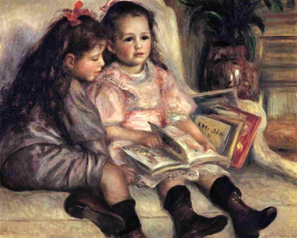 Portraits Of Two Children by Pierre Auguste Renoir