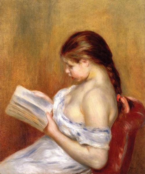 Reading by Pierre Auguste Renoir
