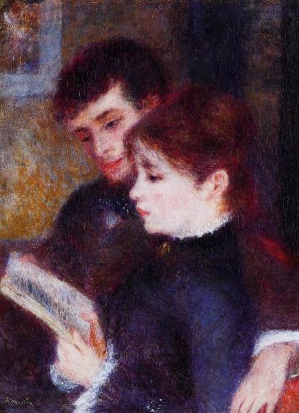 Reading Couple by Pierre Auguste Renoir