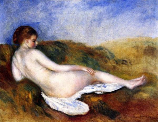 Reclining Female Nude by Pierre Auguste Renoir