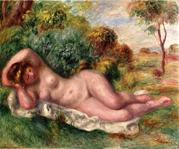 Reclining Nude by Pierre Auguste Renoir