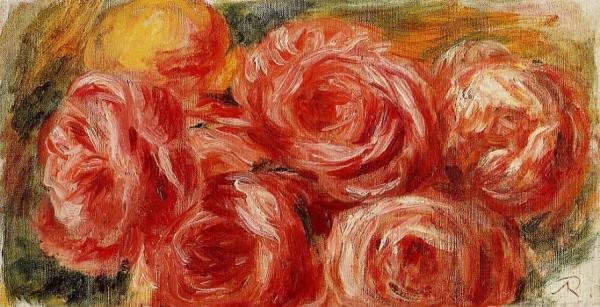 Red Roses by Pierre Auguste Renoir