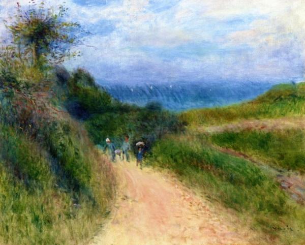 Road In Berneval by Pierre Auguste Renoir Oil Painting Reproductions