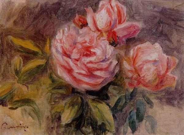Roses by Pierre Auguste Renoir