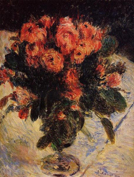 Roses by Pierre Auguste Renoir