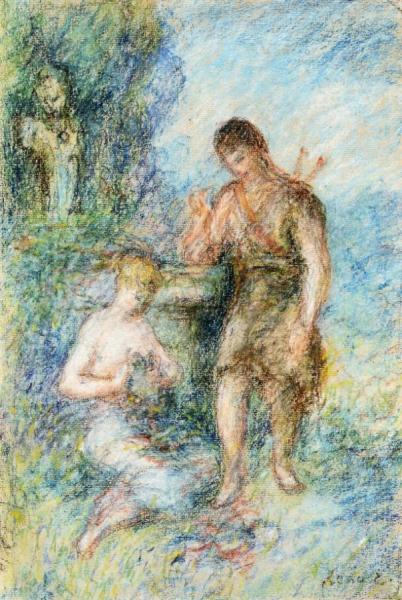 Rural Scene by Pierre Auguste Renoir Oil Painting Reproductions