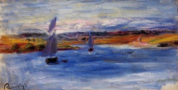 Sailboats by Pierre Auguste Renoir Oil Painting Reproductions