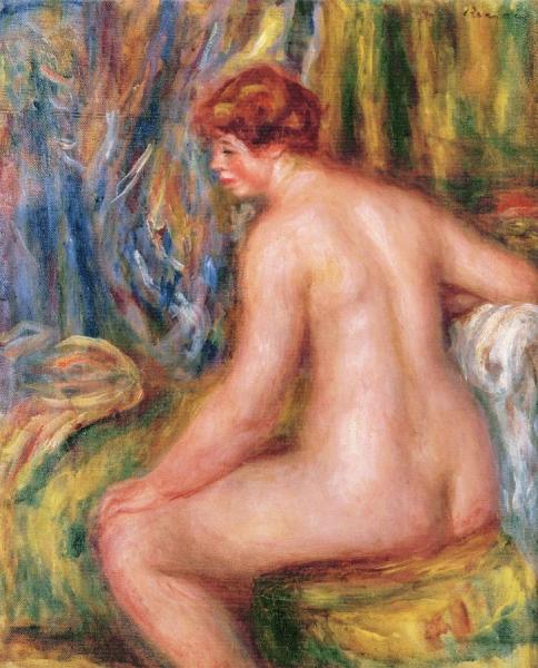 Seated Bather by Pierre Auguste Renoir