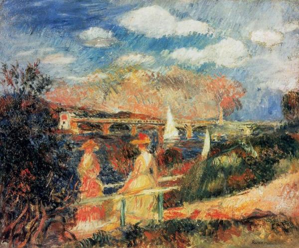 The Banks Of The Seine At Argenteuil by Pierre Auguste Renoir
