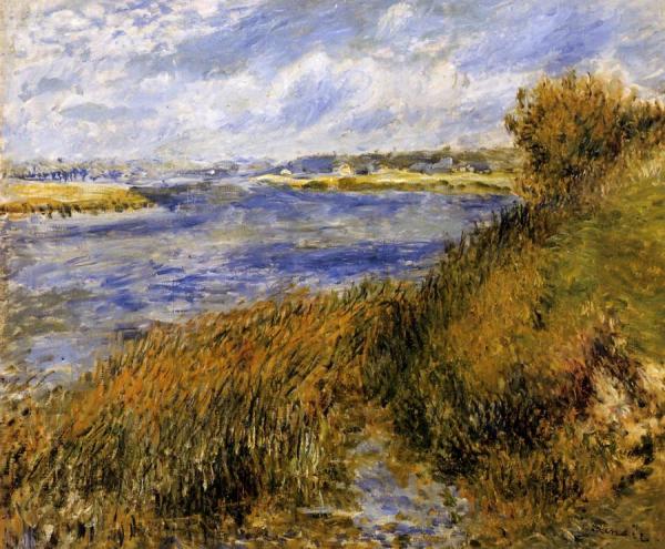 The Banks Of The Seine At Champrosay by Pierre Auguste Renoir