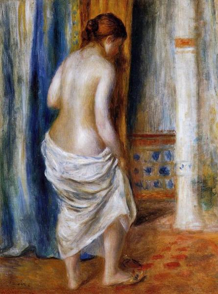 The Bathrobe by Pierre Auguste Renoir Oil Painting Reproductions
