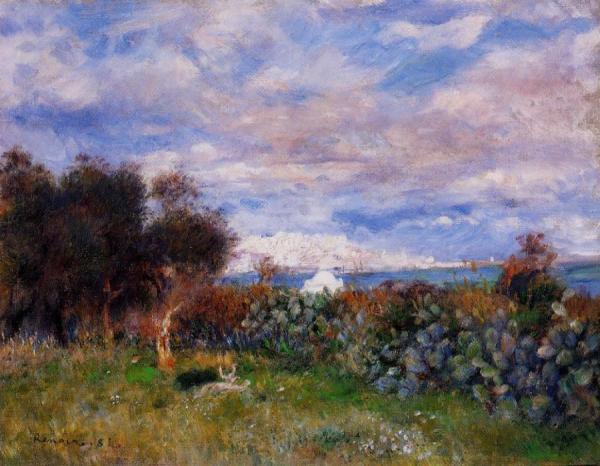 The Bay Of Algiers by Pierre Auguste Renoir