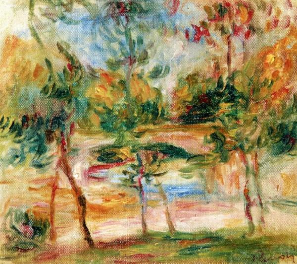 The Bridge At Villeneuve by Pierre Auguste Renoir