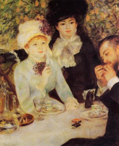 The End Of Lunch by Pierre Auguste Renoir
