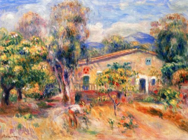 The Farm At Collettes, Cagnes by Pierre Auguste Renoir