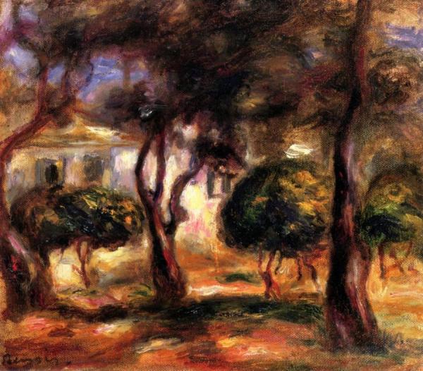 The Garden At Les Collettes by Pierre Auguste Renoir