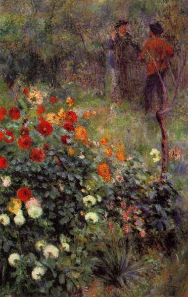 The Garden In The Rue Cortot At Montmartre by Pierre Auguste Renoir
