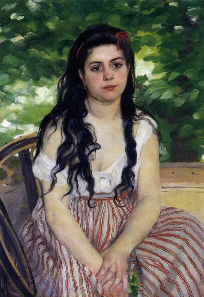 The Gypsy Girl by Pierre Auguste Renoir