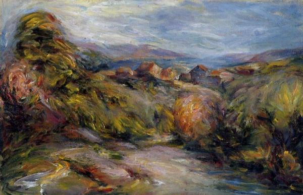 The Hills Of Cagnes by Pierre Auguste Renoir