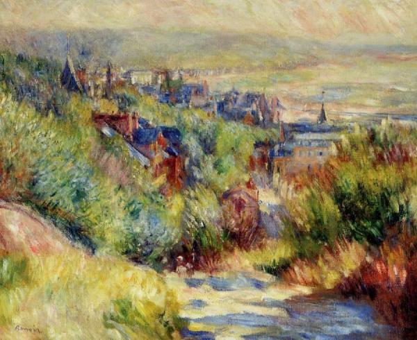 The Hills Of Trouville by Pierre Auguste Renoir