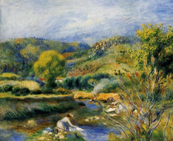 The Laundress by Pierre Auguste Renoir
