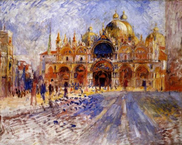 The Piazza San Marco, Venice by Pierre Auguste Renoir