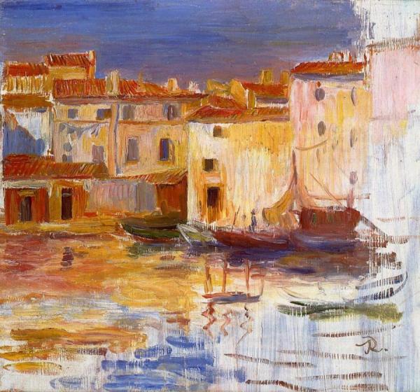 The Port Of Martigues by Pierre Auguste Renoir